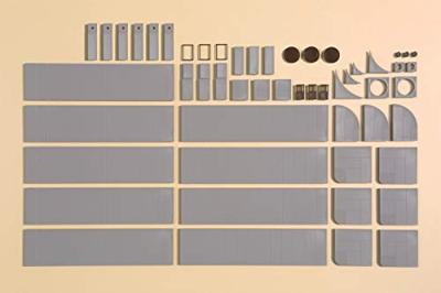 Auhagen 42657 H0, TT Bestratingsplaten met accessoires