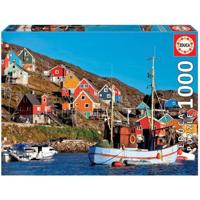 Educa - Puzzle 1000 - Nordic Houses (017745) - thumbnail