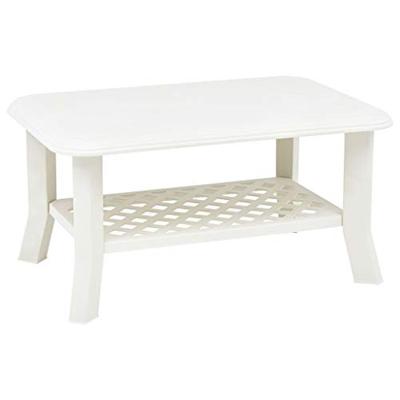 Salontafel 90x60x46 cm kunststof wit Salontafel 90x60x46 cm kunststof wit
