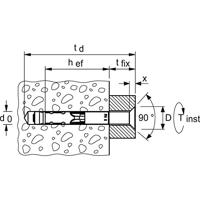 Fischer 44920 FH II 15/15 SK Veiligheidsplug 100 mm 15 mm 25 stuk(s) - thumbnail