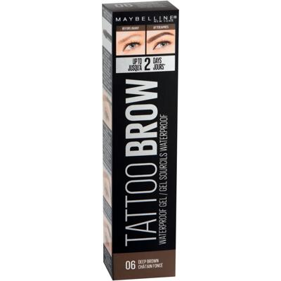 Maybelline Tattoo Brow Waterproof Gel - 06 Deep Brown - Bruin - Gekleurde Waterproof Wenkbrauwgel