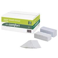 Handdoek Satino PT3 Comfort c-vouw 2-laags 250x320mm 24x128 vel wit 277420 - thumbnail