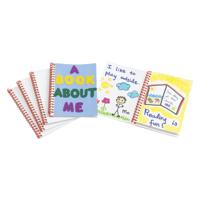 Colorations - notitieboek blanco met witte kaft, set van 24 - thumbnail