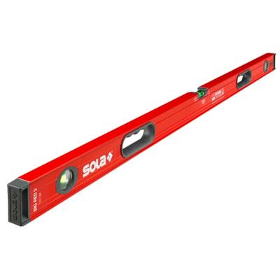 Sola Alu waterpas BIG RED3/120, 120cm 3 libellen 0,50mm/m 2 handgrepen - 01219401 - 01219401