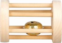 Knaagdierspeelgoed Rammelaar met Bel Carnaval - dia 5 x 7 cm 7 x 5 x 5 cm Flamingo Bruin - thumbnail