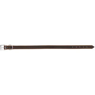 TRIXIE HALSBAND HOND ACTIVE COMFORT LEER BRUIN / LICHTBRUIN 52-63X3,5 CM