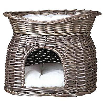 RIETEN MAND MET KUSSEN 54X43X37