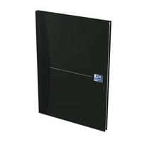 Oxford Office Essentials schrift, harde kaft, 192 bladzijden, gelijnd, ft A4, smart black - thumbnail