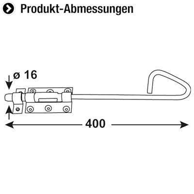 Connex Bajonetgrendel 16X400 Bvz - DYB2900041