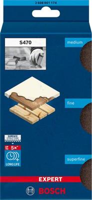 Bosch Accessories EXPERT S470 2608901174 Schuurblok 3 stuk(s) Bosch Accessories EXPERT S470 2608901174 Schuurblok 3 stuk(s)
