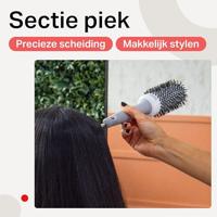 Olivia Garden Blowout Shine Brush White&Grey Ø45mm - thumbnail