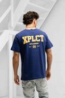 XPLCT Community T-Shirt Heren Donkerblauw - Maat XS - Kleur: Wit | Soccerfanshop - thumbnail