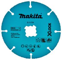 Makita Trennscheibe 125mm Uni.X-Lock E-11776 Doorslijpschijf recht 125 mm 1 stuk(s) Gipskarton, PVC, Vezelcement, Kunststof - thumbnail