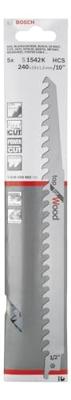 Bosch Accessories 2608650682 Reciprozaagblad S 1542 K, Top for Wood, set van 5 stuks Zaagbladlengte 240 mm 5 stuk(s)