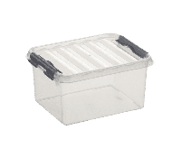 Sunware Q-line box 2 liter transp/metaal - thumbnail