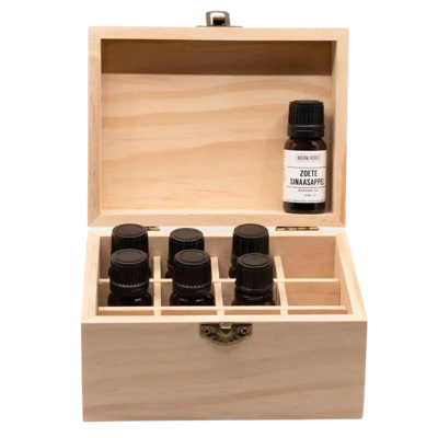Houten Opbergdoosje Essentiële Oliën