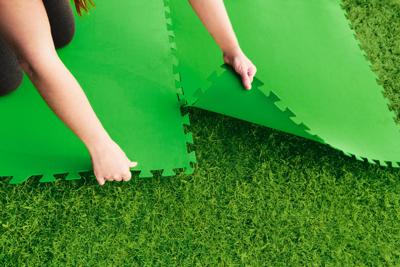 Bestway bodembeschermers 9 st flowclear 5,47 m² groen