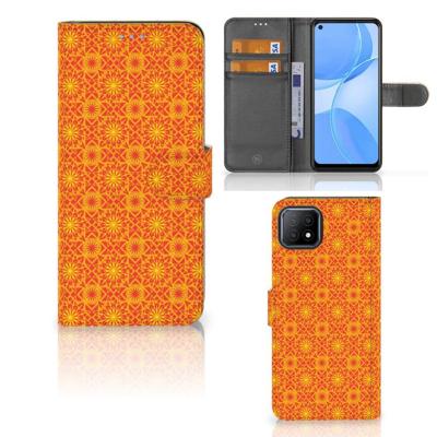 OPPO A73 5G | Telefoon Hoesje | Batik Oranje OPPO A73 5G | Telefoon Hoesje | Batik Oranje