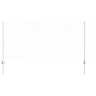 VidaXL Hek met paal zilver 1 x 10 m staal