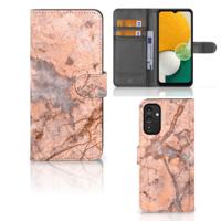 Samsung Galaxy A14 4G | Bookcase | Marmer Oranje - thumbnail