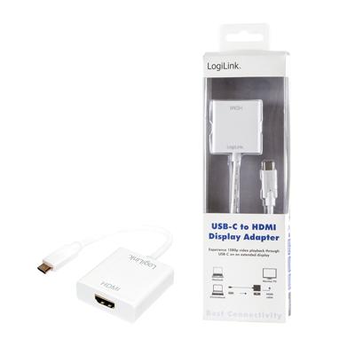 LogiLink UA0236A USB-C HDMI Wit video adapter