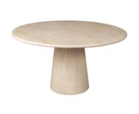 Richmond Ronde Eettafel 'Fictus' Faux Travertin, 140cm - thumbnail