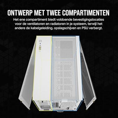 Corsair 2500X Midi-tower PC-behuizing Wit Zijvenster