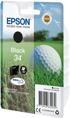 Epson Inktcartridge 34 Origineel Zwart C 13 T 34614010
