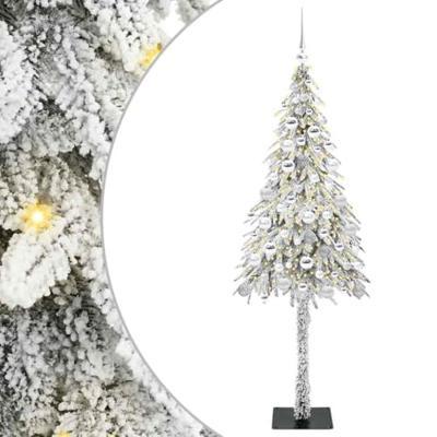 VidaXL Kerstboom met 300 led met standaard wit 180 cm pe en staal VidaXL Kerstboom met 300 led met standaard wit 180 cm pe en staal