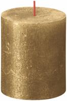 Bolsius stompkaars shimmer 8x6.8 cm goud - thumbnail