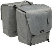 New looxs nova double - dubbele fietstas, grijs - thumbnail