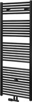 Saqu Fonti handdoekradiator 858W 60x150,6cm mat zwart - thumbnail