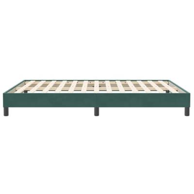 Boxspring zonder matras fluweel donkergroen 140x210 cm