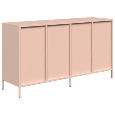 Dressoir 135x39x73,5 cm koudgewalst staal roze