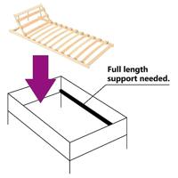 Lattenbodem met 13 latten en verstelbaar hoofdeinde 80x200 cm - thumbnail