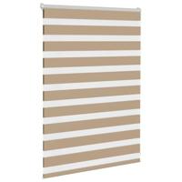 Zebra Blind 110x100 cm stofbreedte 105,9 cm polyester zandbruin - thumbnail