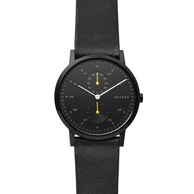 Horlogeband Skagen SKW6499 Leder Zwart 22mm Horlogeband Skagen SKW6499 Leder Zwart 22mm