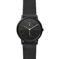 Horlogeband Skagen SKW6499 Leder Zwart 22mm - thumbnail