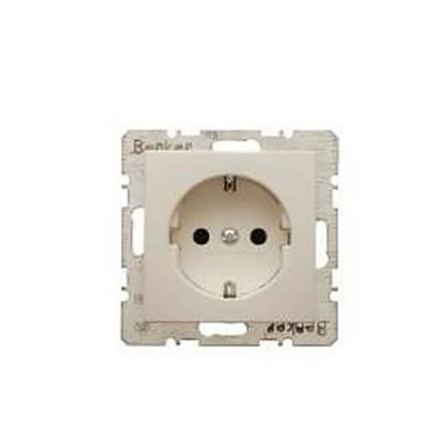 Berker S1 stopcontact met randaarde 1-voudig creme glanzend Berker S1 stopcontact met randaarde 1-voudig creme glanzend