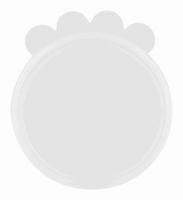 TRIXIE DEKSEL VOOR BLIK SILICONEN TRANSPARANT 7,6 CM 4X2 ST - thumbnail