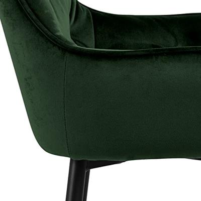Bendt Barkruk 'Loren' Velvet, kleur Forest Green (zithoogte 79cm) - thumbnail