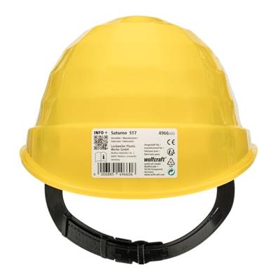 Wolfcraft Veiligheidshelm | Geel | 1 stuk - 4966000