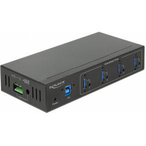 Delock 63309 USB 3.2 Gen 1-hub 4 poorten Zwart