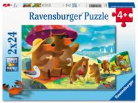 Ravensburger legpuzzel berenfamilie vakantie - 2x24st. - thumbnail