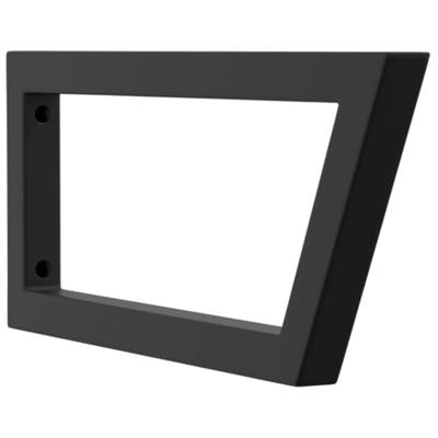 VidaXL Wandbeugels voor wasbak 2 st trapezium staal zwart VidaXL Wandbeugels voor wasbak 2 st trapezium staal zwart