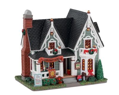 Lemax house warming verlicht kersthuisje Caddington Village 2023