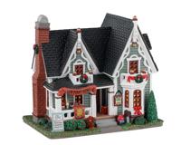 Lemax house warming verlicht kersthuisje Caddington Village 2023 - thumbnail