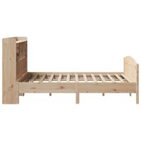 Bed met boekenkast zonder matras massief grenenhout 150x200 cm - thumbnail