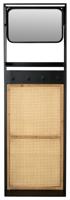 Dutchbone Kapstok 'Langres' met spiegel, 165 x 53cm - thumbnail