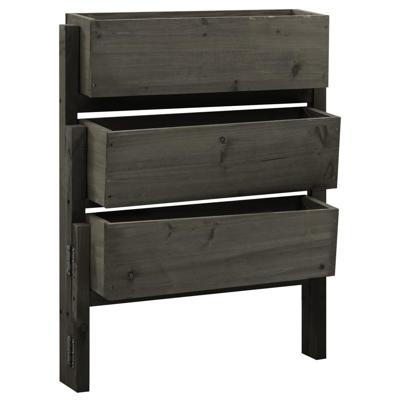 VidaXL Plantenbak inklapbaar 60x14x75 cm massief vurenhout grijs VidaXL Plantenbak inklapbaar 60x14x75 cm massief vurenhout grijs